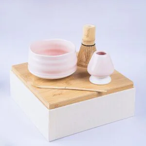 Matcha Traditional Kit Premium Set with ceramic bowl whisk and tray box
