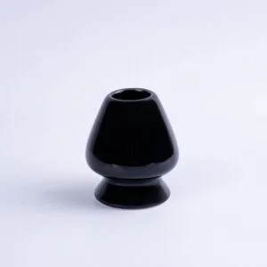 Black Ceramic Matcha Whisk Holder handcrafted accessory