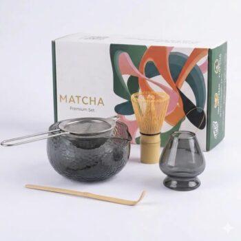 Matcha Kit (Black glass) 5 Pcs